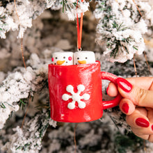 Load image into Gallery viewer, Red Cocoa Mug Tree Decoration
