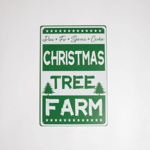Christmas Tree Farm Metal Sign
