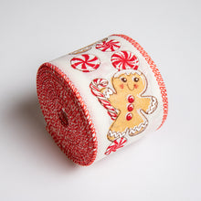 Load image into Gallery viewer, Gingerbread man and Candy Ribbon Roll
