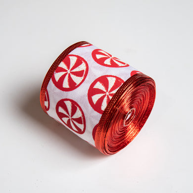 Candy Cane Christmas Ribbon Roll