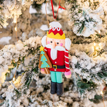 Load image into Gallery viewer, Red Candy Nutcracker Tree Ornament
