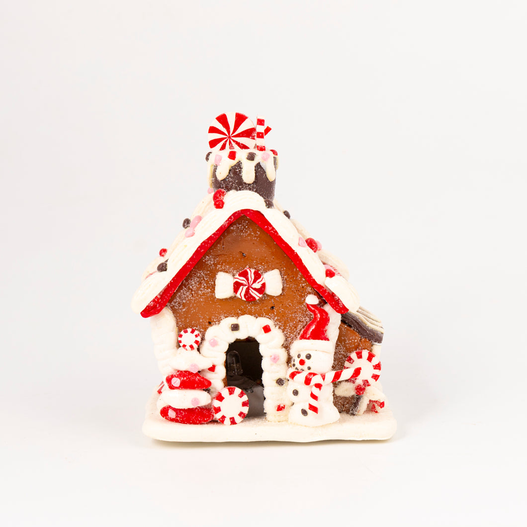 Gingerbread House Pre-lit Tree Ornament