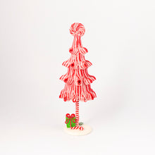 Load image into Gallery viewer, Medium Peppermint Red and White Tree
