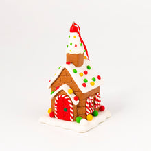 Load image into Gallery viewer, Gingerbread Church ornament
