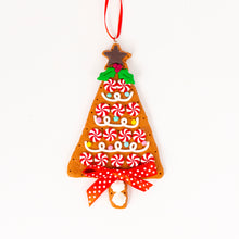 Load image into Gallery viewer, Gingerbread Candy Cane Tree Ornament
