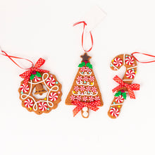 Load image into Gallery viewer, Gingerbread Candy Cane Tree Ornament
