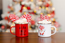 Load image into Gallery viewer, “Merry Christmas” red enamel mug
