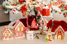 Load image into Gallery viewer, Gingerbread chalet with Santa Claus
