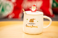 Load image into Gallery viewer, “Merry Christmas” white ceramic mug set
