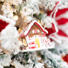 Load image into Gallery viewer, Gingerbread House Pre-lit Tree Ornament
