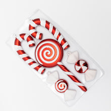 Load image into Gallery viewer, Peppermint shatterproof ornament - Set of 5
