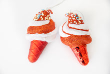 Load image into Gallery viewer, Ice cream ornaments - Set of 2
