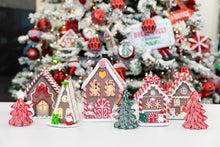 Load image into Gallery viewer, Pre-lit gingerbread house with Santa Claus
