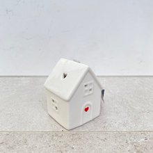 Load image into Gallery viewer, Mini White Pre-lit Ceramic House
