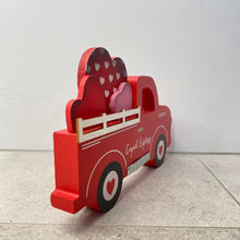 Load image into Gallery viewer, &quot;Cupid Express&quot; Red Wood Truck
