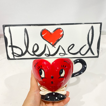 Load image into Gallery viewer, Johanna Parker Red Heart Ceramic Mug
