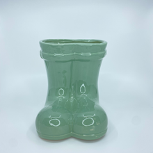 Load image into Gallery viewer, Olive Green Boots Planter
