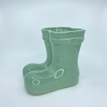 Load image into Gallery viewer, Olive Green Boots Planter
