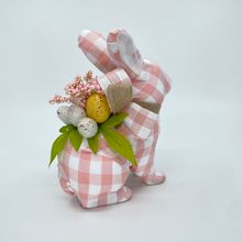 Load image into Gallery viewer, Pink Gingham Easter Foam Bunny
