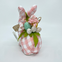 Load image into Gallery viewer, Pink Gingham Easter Foam Bunny
