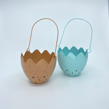 Load image into Gallery viewer, Brushed Orange Metal Eggs Bucket
