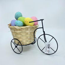 Load image into Gallery viewer, Metal and Twig Tricycle Easter Basket
