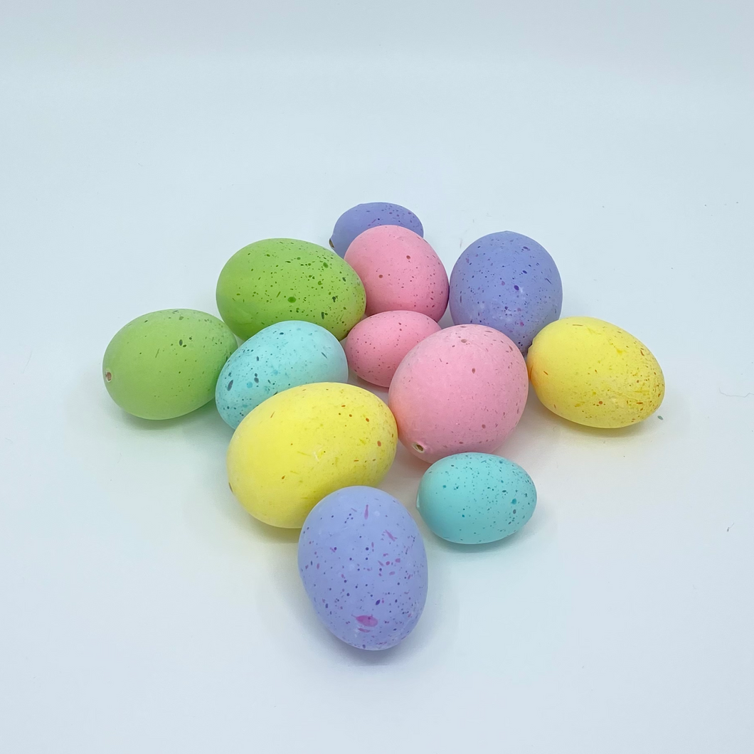 Pastel Speckled Boxed Foam Eggs