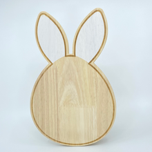 Load image into Gallery viewer, Bunny Head Wooden Charcuterie Board
